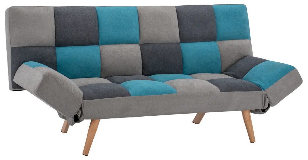 ΚΑΝΑΠΕΣ ΚΡΕΒΑΤΙ MULTICOLOR 3ΘΕΣΙΟΣ HM3167.11 182Χ80Χ88Υ εκ.