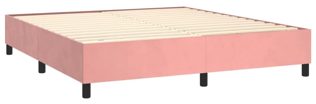 ΚΡΕΒΑΤΙ BOXSPRING ΜΕ ΣΤΡΩΜΑ ΡΟΖ 180X200 ΕΚ. ΒΕΛΟΥΔΙΝΟ 3129110