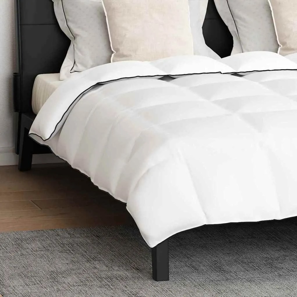 vidaXL Set Παπλώματος Χειμώνα 3 pcs Λευκό 200 x 200 cm Μικροΐνες, Βαμβάκι
