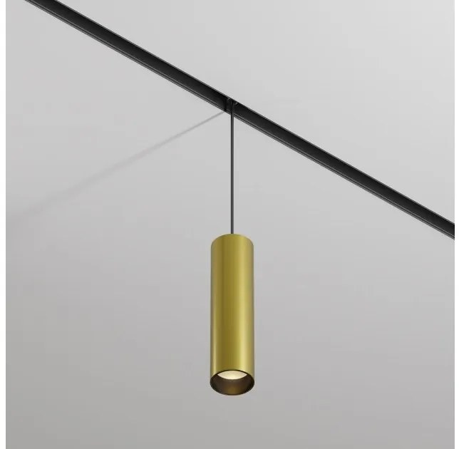 Κρεμαστό Φωτιστικό Μαγνητικής Ράγας Exility LED 12W Μαύρο-Ορείχαλκος 3000Κ Focus Led TR041-2-12W3K-BBS Maytoni TR041-2-12W3K-BBS