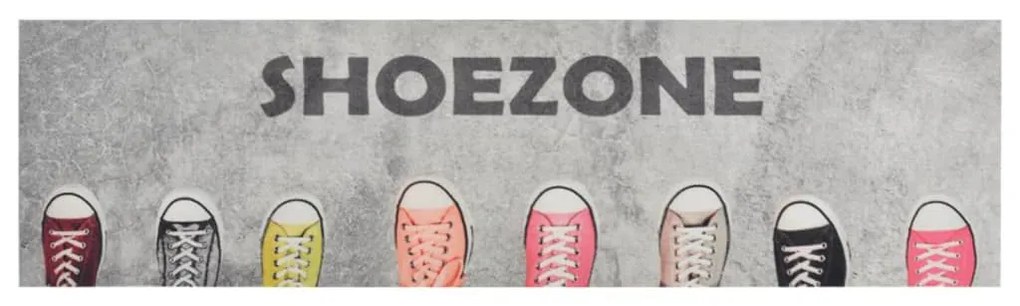 Χαλί Κουζίνας Πλενόμενο Επιγραφή Shoezone 45x150 εκ. Βελούδινο - Πολύχρωμο