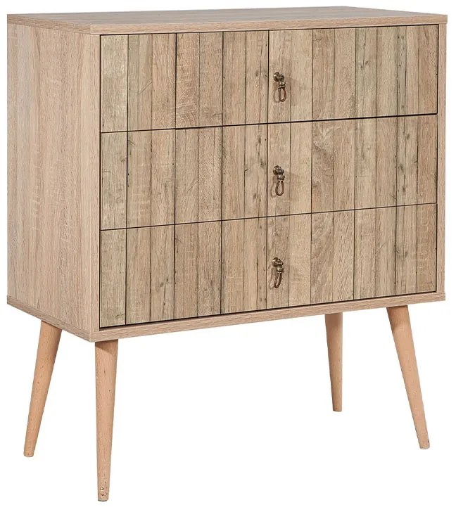 Συρταρτιέρα Soho Megapap από μελαμίνη χρώμα sonoma 80x40x90εκ.-GP052-0003,3