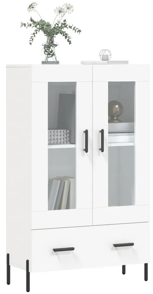 vidaXL Ντουλάπα Λευκή 69,5 x 31 x 115 εκ. από Επεξεργασμένο Ξύλο
