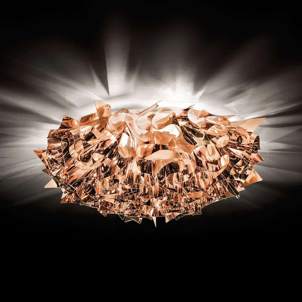 Φωτιστικό Οροφής - Τοίχου Veli Large Copper Slamp Aluminium, Polypropylene