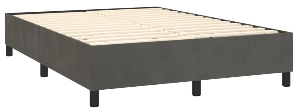 ΚΡΕΒΑΤΙ BOXSPRING ΜΕ ΣΤΡΩΜΑ ΣΚΟΥΡΟ ΓΚΡΙ 140X200 ΕΚ. ΒΕΛΟΥΔΙΝΟ 3137966