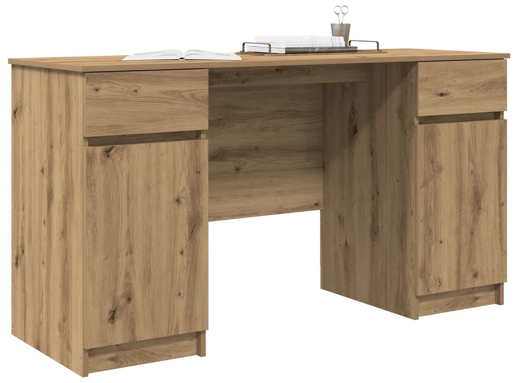 vidaXL Γραφείο Artisan Oak 140x49x76 εκ. Επεξεργασμένο ξύλο