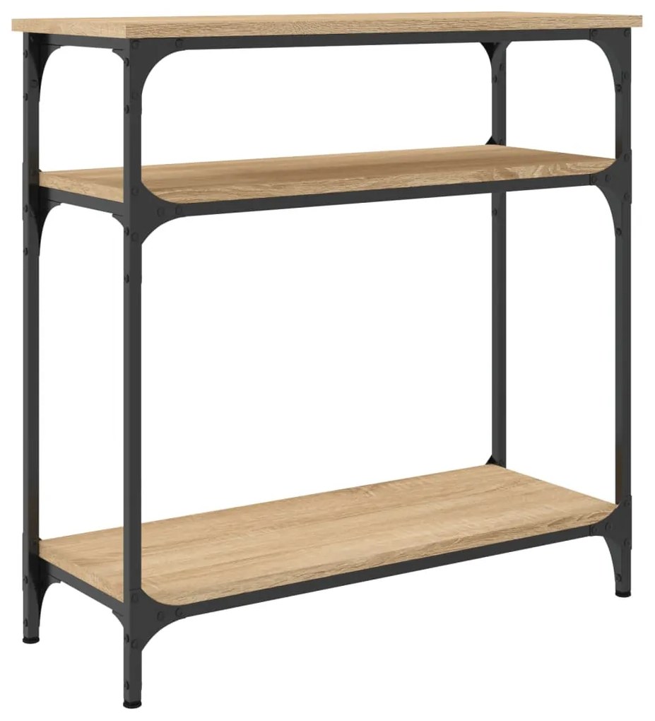 vidaXL Τραπέζι Κονσόλα Sonoma Δρυς 75x29x75 εκ. Επεξεργασμένο Ξύλο