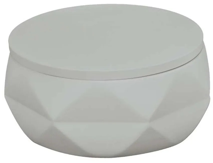 Βάζο Για Βαμβάκι Crackle Jar 10,5x6cm Platinum Kleine Wolke Polyresin