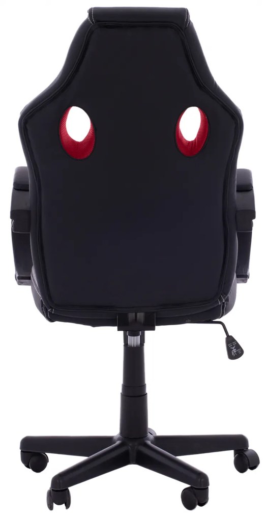 ΚΑΡΕΚΛΑ ΓΡΑΦΕΙΟΥ GAMING BUCKET HM1041.01 ΜΑΥΡΟPU+ΚΟΚΚΙΝΟ MESH 60x62x117 εκ.