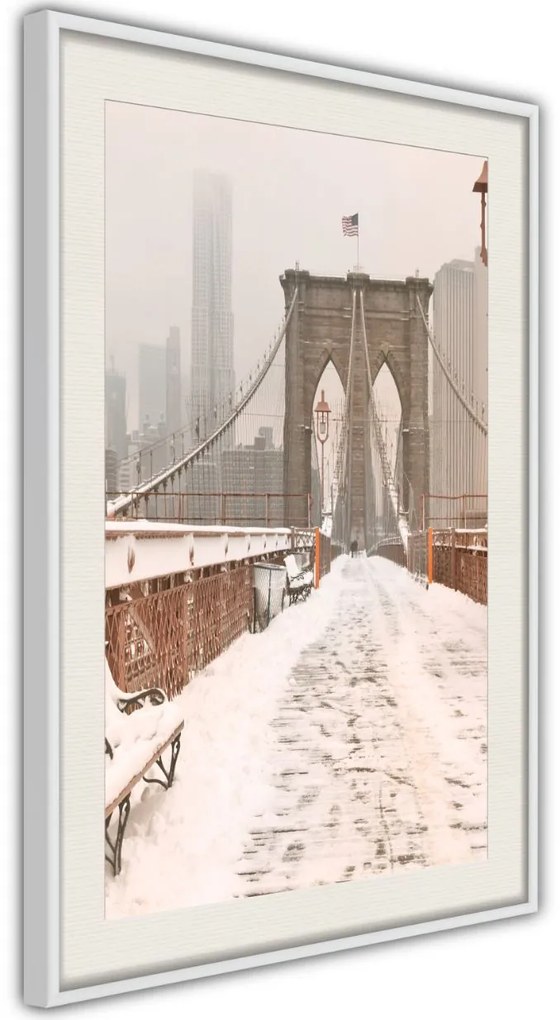 Αφίσα - Winter in New York - 20x30 - Χρυσό - Χωρίς πασπαρτού