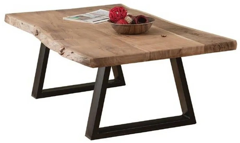 Τραπέζι Σαλονιού Lizard Slim Acacia Natural/Black ΕΑ7101,S 115x65x40cm Metal,Wood