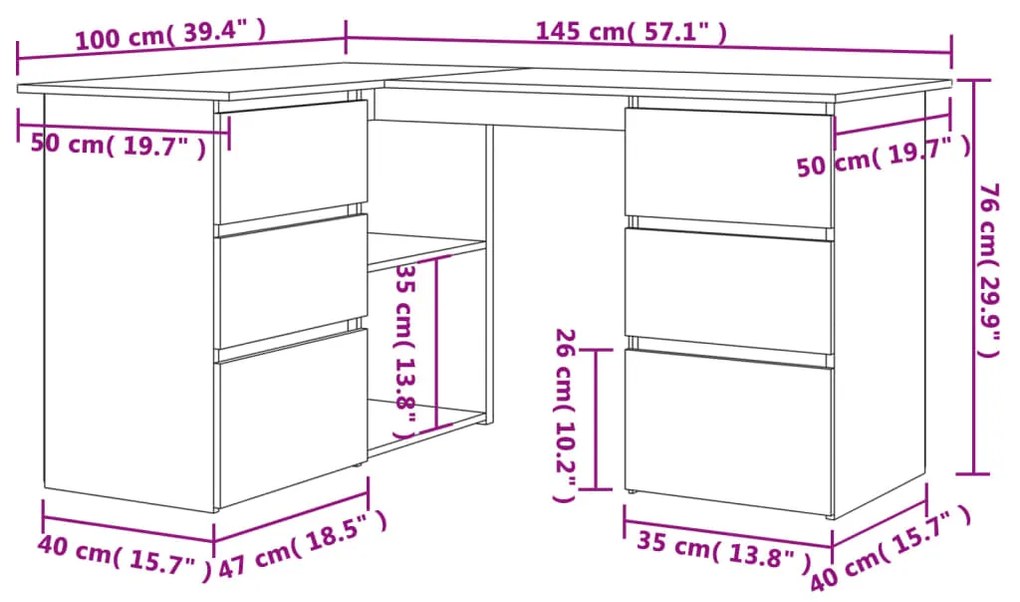 ΓΡΑΦΕΙΟ ΓΩΝΙΑΚΟ ΓΚΡΙ ΣΚΥΡΟΔΕΜΑΤΟΣ 145X100X76 ΕΚ. ΜΟΡΙΟΣΑΝΙΔΑ 801093