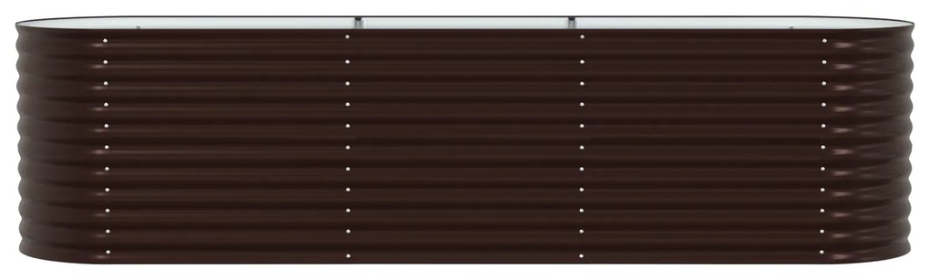 vidaXL Κρεβάτι για Κήπο Αναρτημένο Καφέ 320x80x81 εκ από Γαλβανισμένο Ατσάλι
