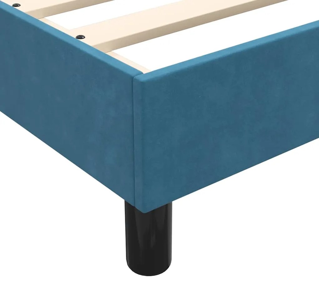 BOX SPRING ΚΡΕΒΑΤΙ ΜΕ ΣΤΡΩΜΑ ΣΚΟΥΡΟ ΜΠΛΕ 80X210 ΕΚ. ΒΕΛΟΥΔΙΝΟ 3316765