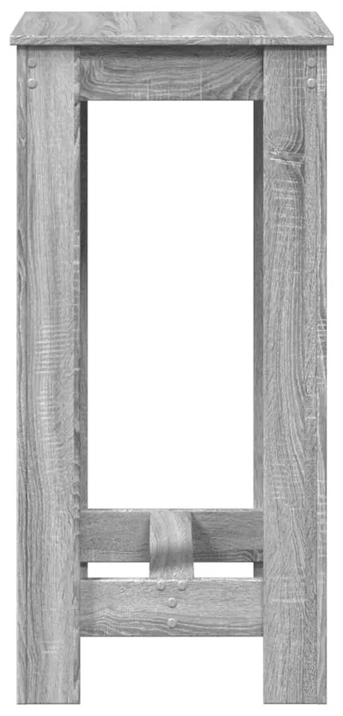 vidaXL Τραπέζι Κονσόλα Γκρι Sonoma 51x50x103,5 εκ. από Επεξεργ. Ξύλο