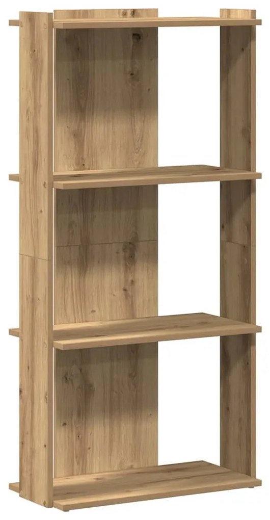 vidaXL Βιβλιοθήκη 3 επιπέδων Δρυς τεχνίτης 60x30x120 cm