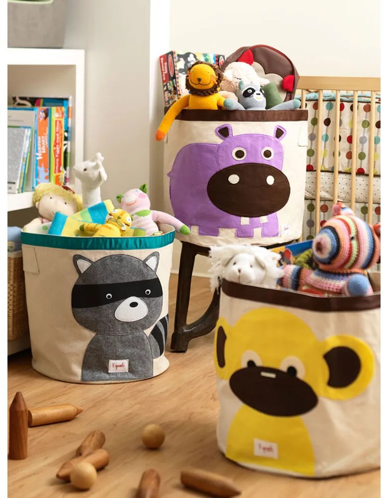 Καλάθι για παιχνίδια 3Sprouts "Sloth"