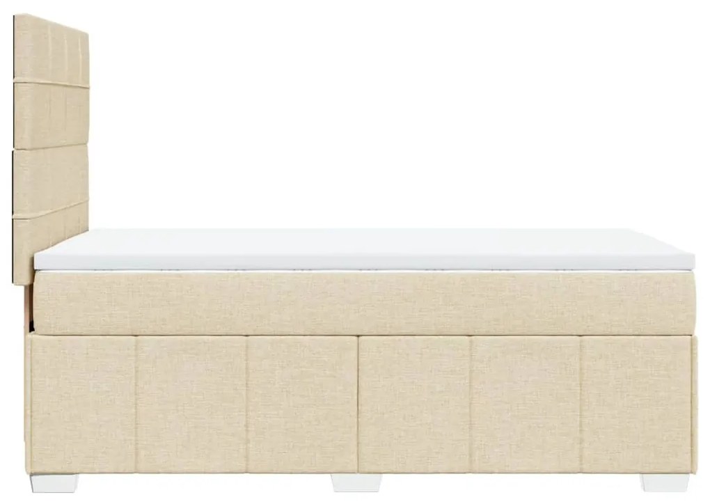 ΚΡΕΒΑΤΙ BOXSPRING ΜΕ ΣΤΡΩΜΑ ΚΡΕΜ 100 X 200 ΕΚ. ΥΦΑΣΜΑΤΙΝΟ 3293884