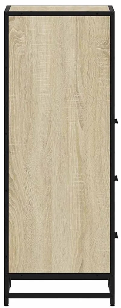 vidaXL Ντουλάπι μπάνιου Sonoma Oak 35x37,5x100 cm Κατασκευασμένο ξύλο