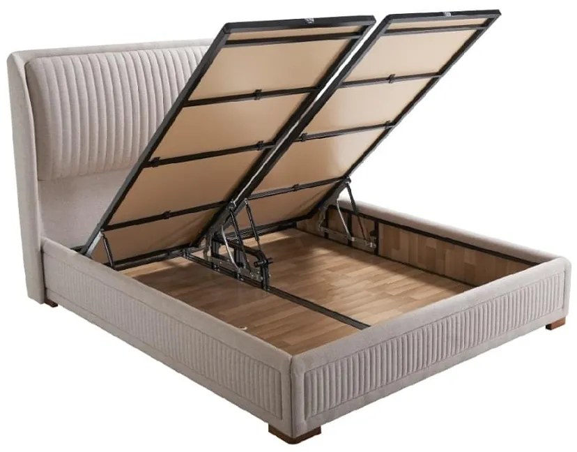 Κρεβάτι Mokka με Αποθηκευτικό Χώρο - 150x200cm Μπεζ