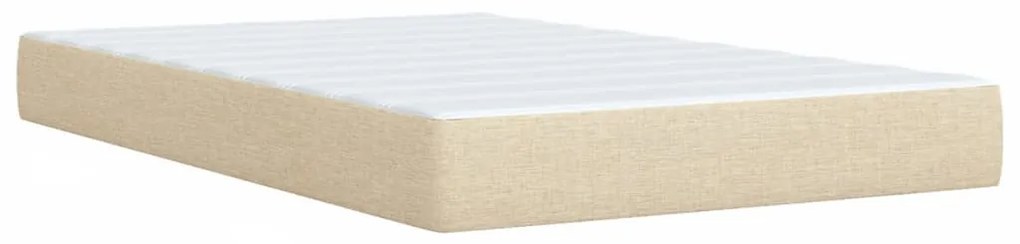 ΚΡΕΒΑΤΙ BOXSPRING ΜΕ ΣΤΡΩΜΑ ΚΡΕΜ 120X200 ΕΚ. ΥΦΑΣΜΑΤΙΝΟ 3287421