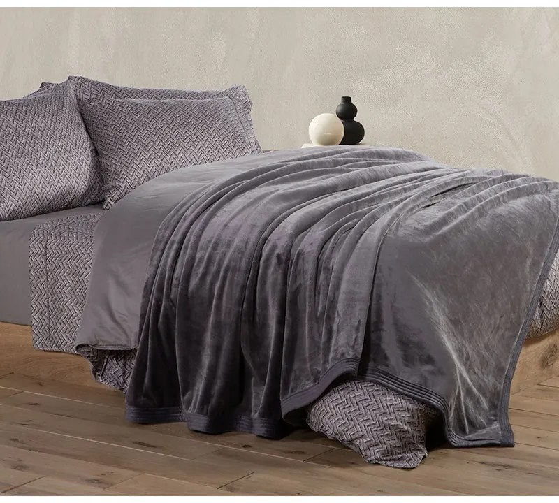 Κουβέρτα Υπέρδιπλη 230x240 Velosso 24 Anthracite 5205495562100