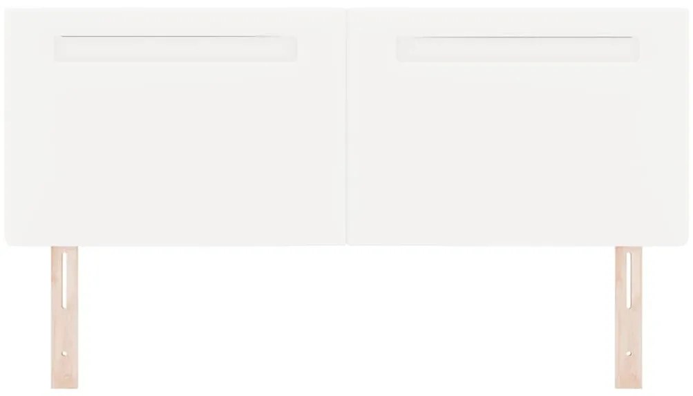 vidaXL Κεφαλάρι Επιτοίχιο με κεφαλάρι Λευκό 160 cm PVC