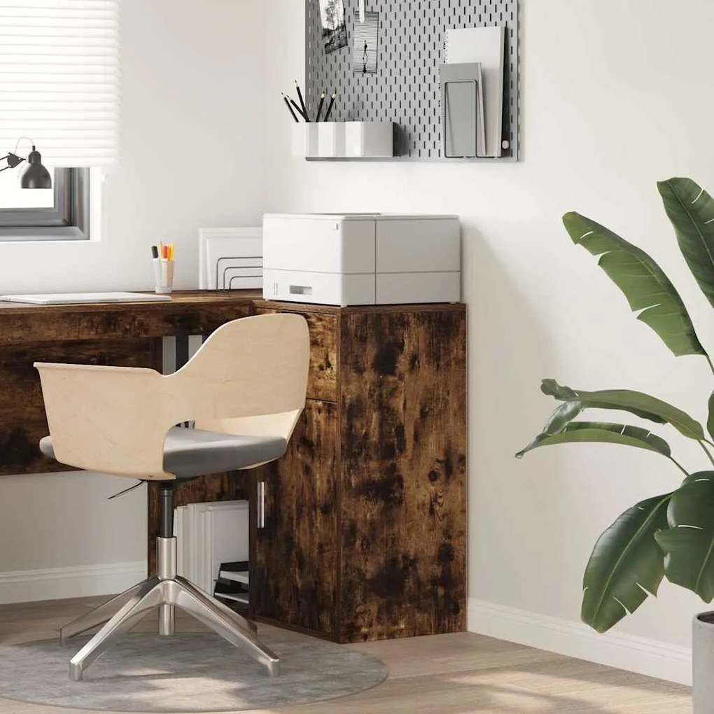 Πλαϊνό γραφείο με συρτάρι Καπνιστό Δρύς 38 x 34 x 75 εκ