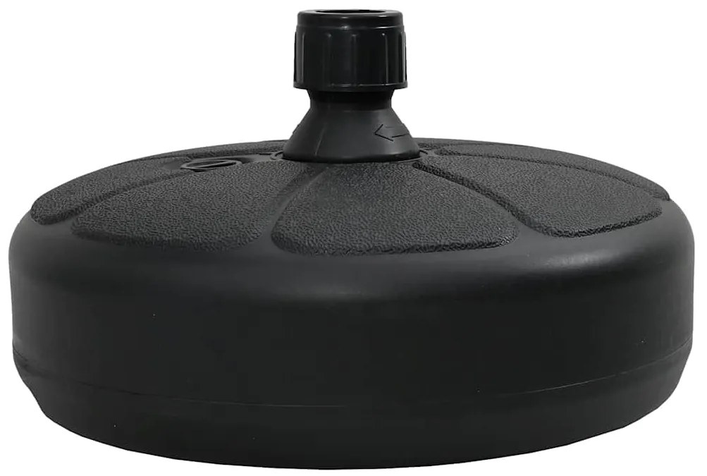 vidaXL Βάση Ομπρέλας Μαύρη 15 Λίτρα για Άμμο / Νερό