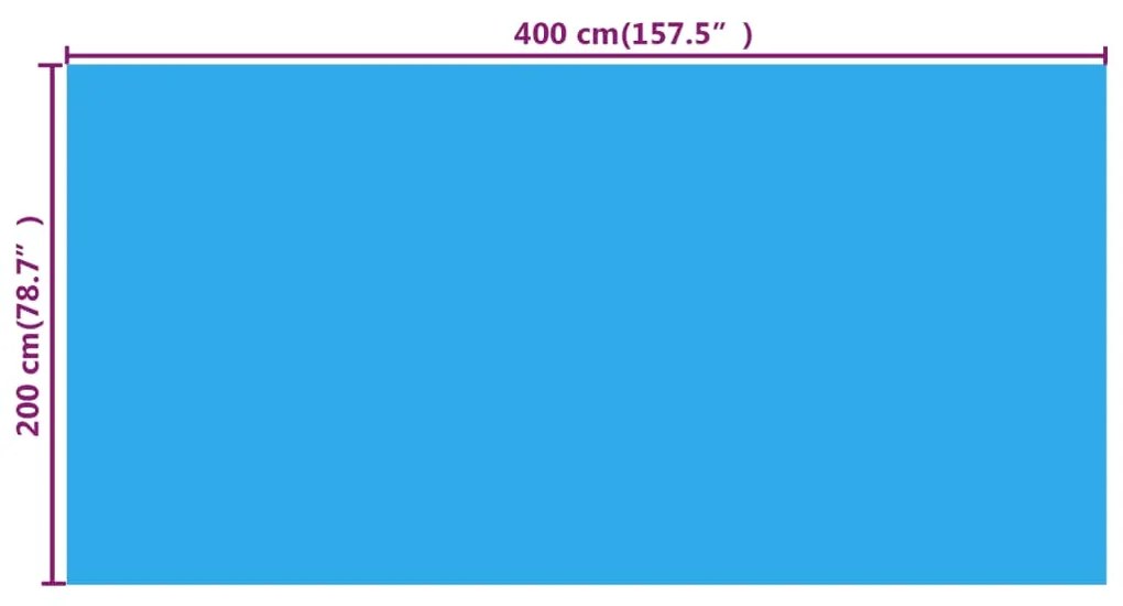 ΚΑΛΥΜΜΑ ΠΙΣΙΝΑΣ ΜΠΛΕ 400 X 200 ΕΚ. ΑΠΟ ΠΟΛΥΑΙΘΥΛΕΝΙΟ 92148