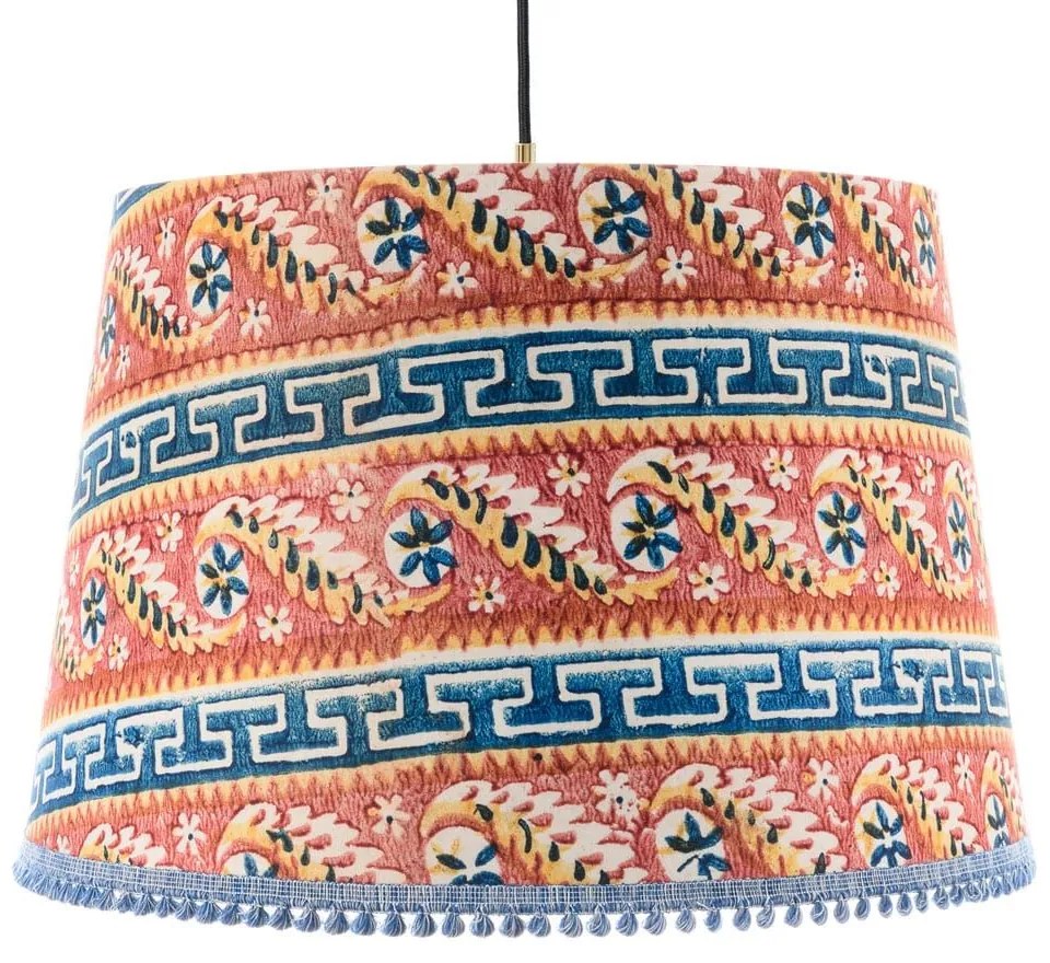 Φωτιστικό Οροφής Samothraki Cl50418 Ø35Xø45Xh30 E27 Orange-Blue Mindthegap Metal, Fabric