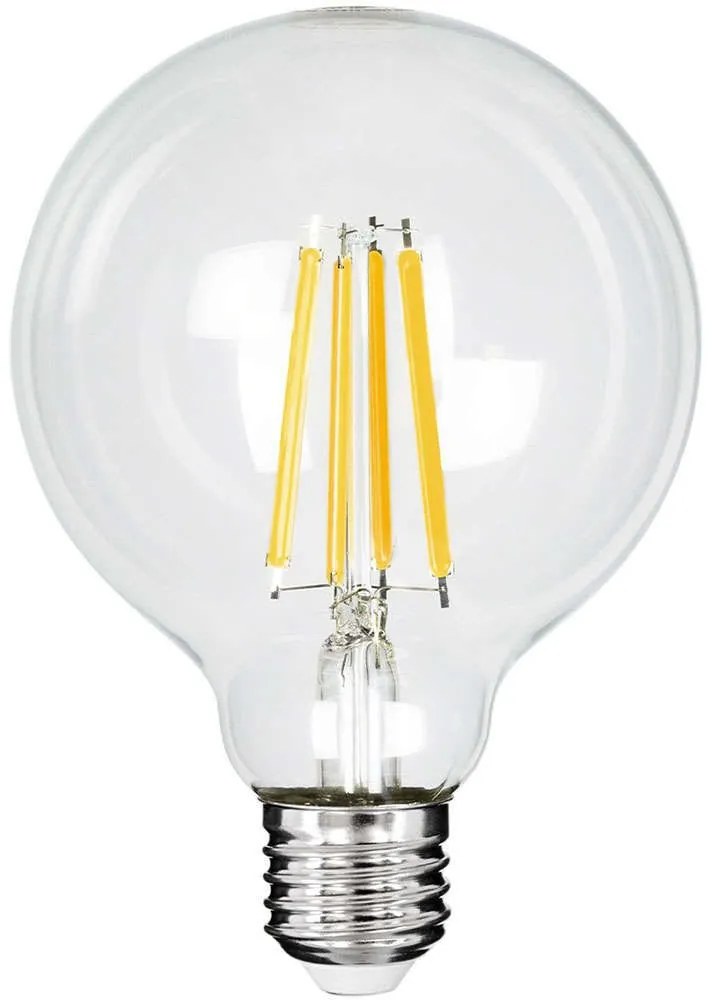 Λαμπτήρας Led Long Filament 99084 Φ9,5x13,8cm G95 E27 4W 840lm 2700K Clear GloboStar 4W