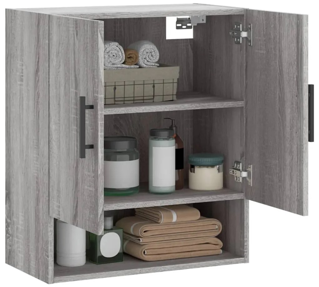 vidaXL Ντουλάπι Τοίχου Γκρι Sonoma 60 x 31 x 70 εκ. από Επεξεργ. Ξύλο
