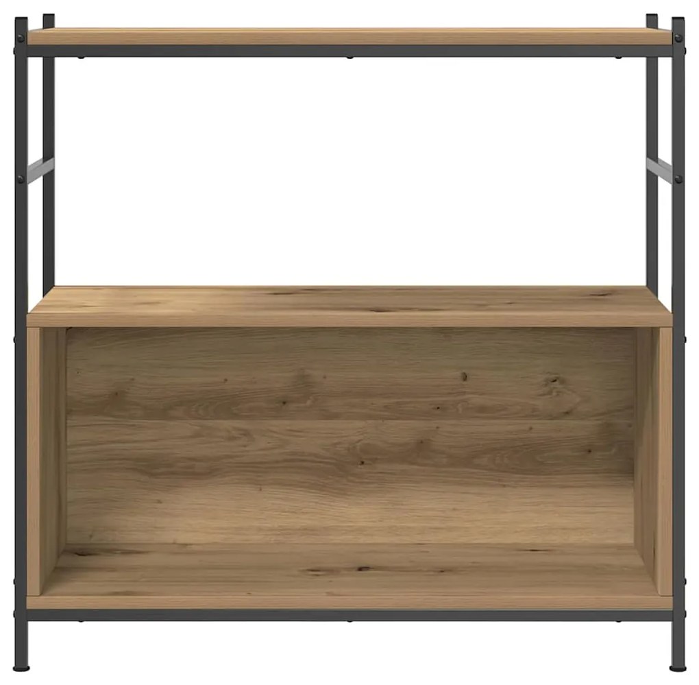 vidaXL Ράφι Βιβλίων artisan δρυς 80 x 30 x 78.5 εκ Επεξεργασμένο ξύλο