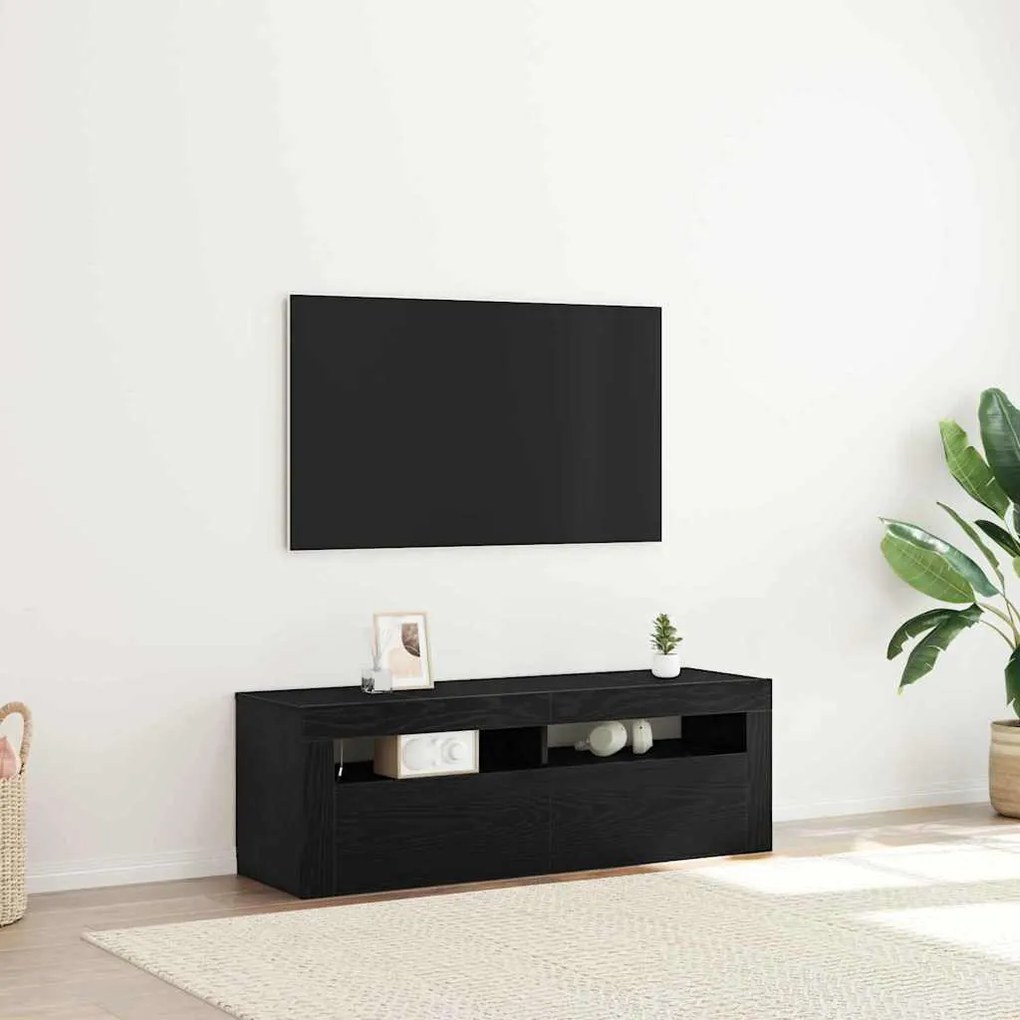 vidaXL Ντουλάπι TV Μαύρο 120 x 35 x 40 εκ. Επεξεργασμένο ξύλο
