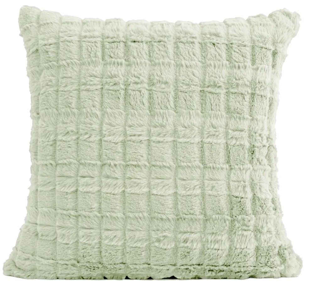 Γούνινο Διακοσμητικό Μαξιλάρι (40x40) Nima Weave Mint