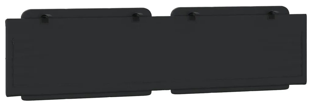 vidaXL Μαξιλάρι για Κεφαλάρι Zadar Μαύρο 200 εκ. από Συνθετικό Δέρμα