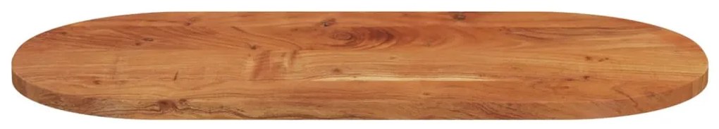 vidaXL Επιφάνεια Τραπεζιού Οβάλ 80x40x2,5 εκ. Μασίφ Ξύλο Ακακίας