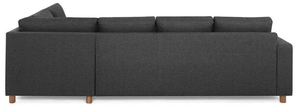 Γωνιακός Καναπές Scandinavian Choice C165, Μαύρο, 287x199x79cm