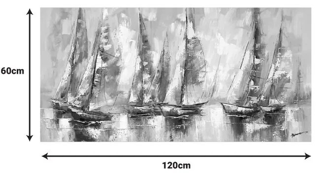 Πίνακας σε καμβά Yelkan Ι Inart 120x3.5x60εκ