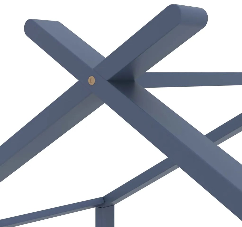 vidaXL Πλαίσιο Κρεβατιού Παιδικό Γκρι 70 x 140 εκ. Μασίφ Ξύλο Πεύκου