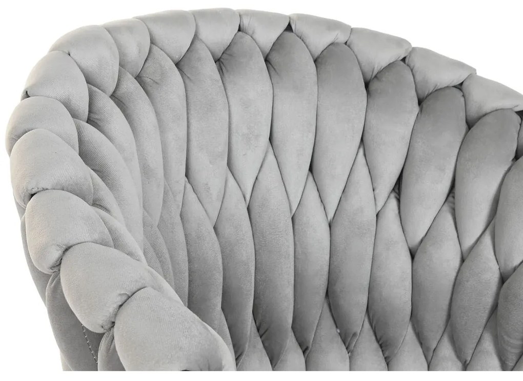 Καρέκλα Τραπεζαρίας Home ESPRIT Μαύρο Γκρι πολυεστέρας Μέταλλο 60 x 66 x 84 cm 66 x 60 x 84 cm