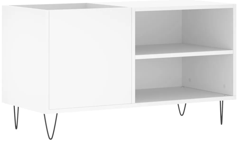 vidaXL Δισκοθήκη Λευκή 85 x 38 x 48 εκ. από Επεξεργασμένο Ξύλο