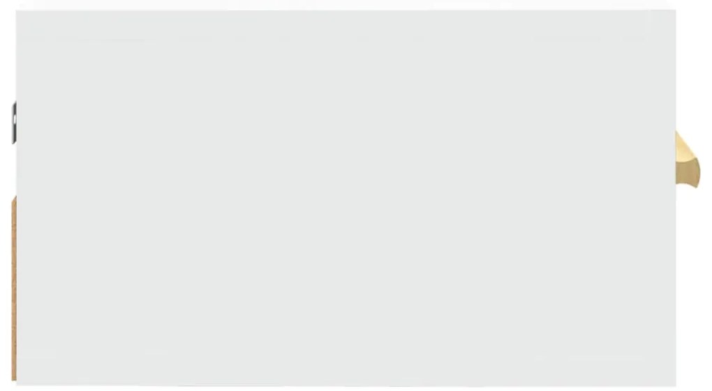 vidaXL Κομοδίνο Επιτοίχιο Λευκά 35 x 35 x 20 εκ.