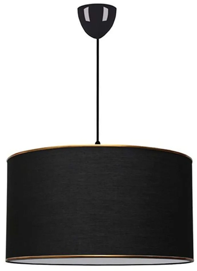 Φωτιστικό Οροφής PWL-1091 Φ38x70cm 1xΕ27 Black-Gold