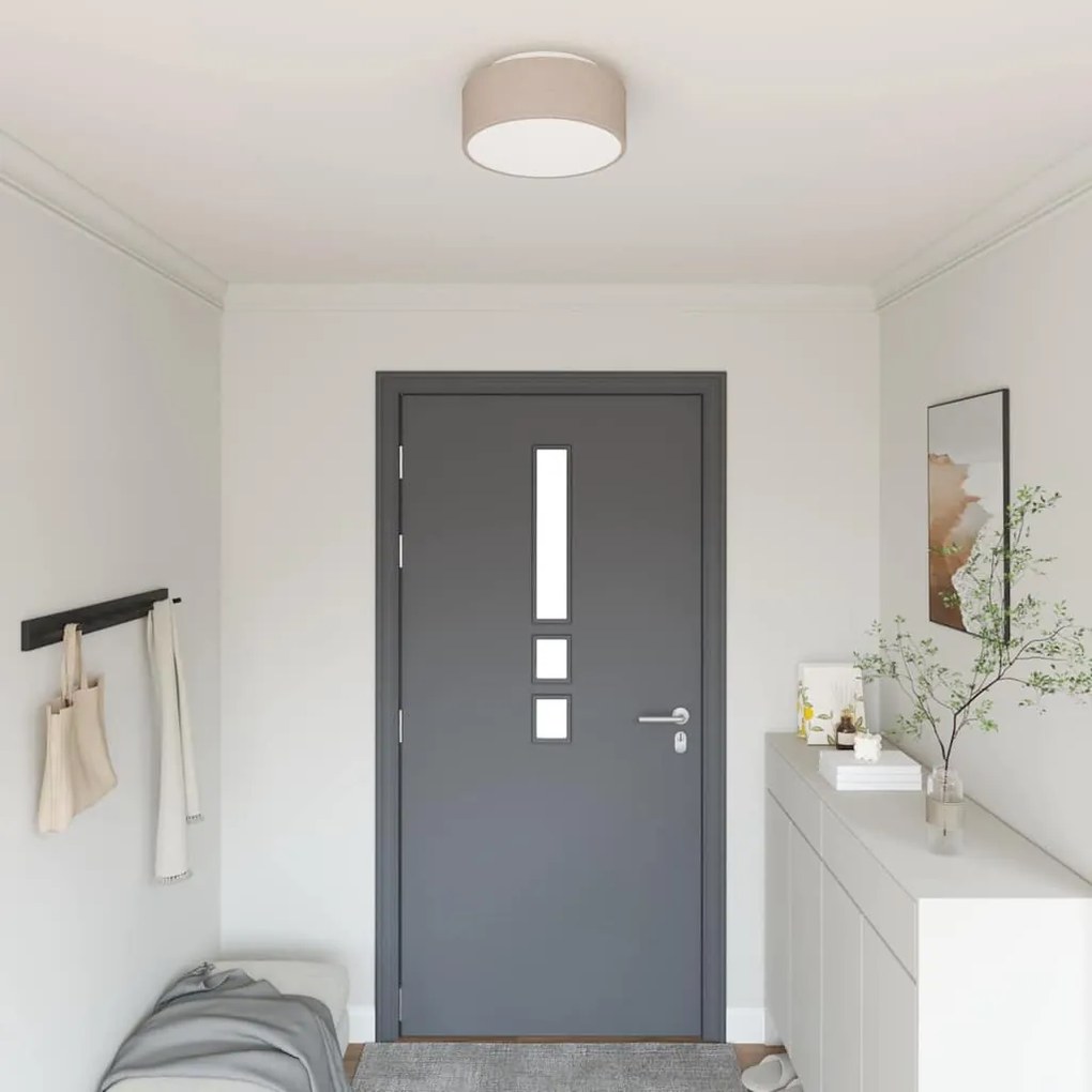 Λάμπα Οροφής με προβολείς Taupe 30 x 30 x 13,5 εκ ύφασμα