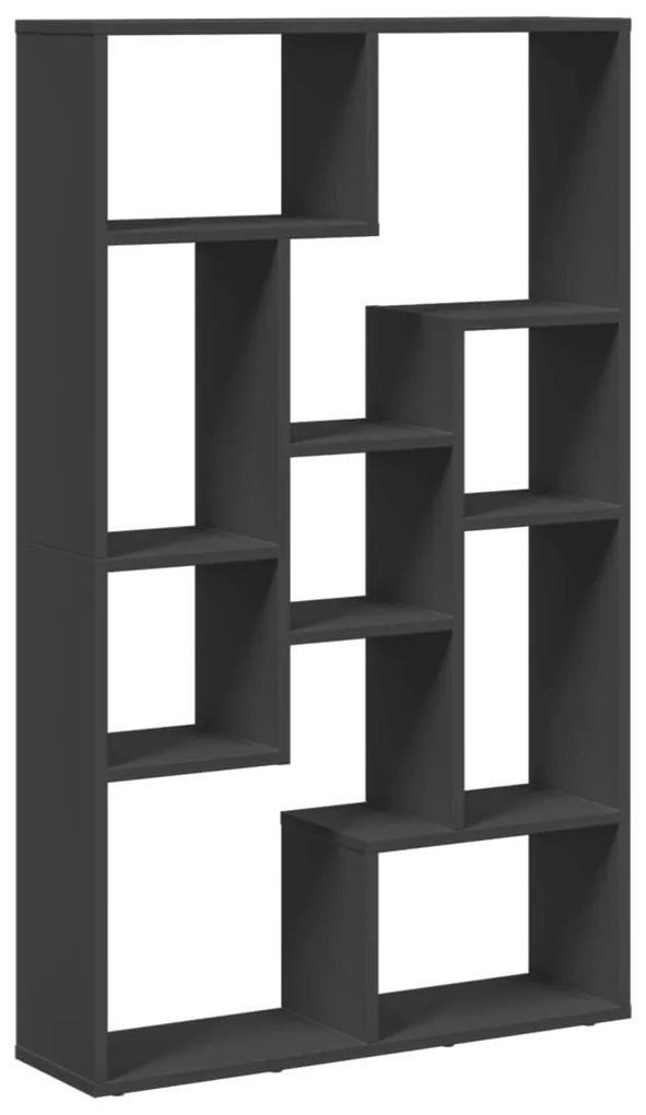 vidaXL Βιβλιοθήκη Μαύρη 72x20x120 εκ. από Επεξεργασμένο Ξύλο