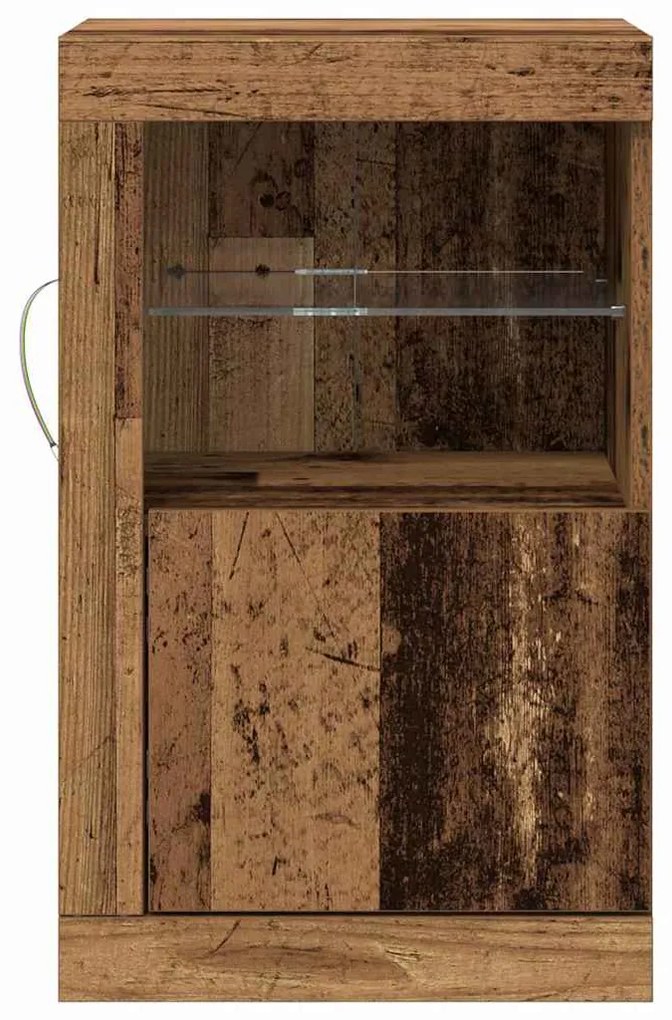 vidaXL Βοηθητικό ντουλάπι 2 pcs Παλαιό ξύλο 41 x 37 x 67 εκ