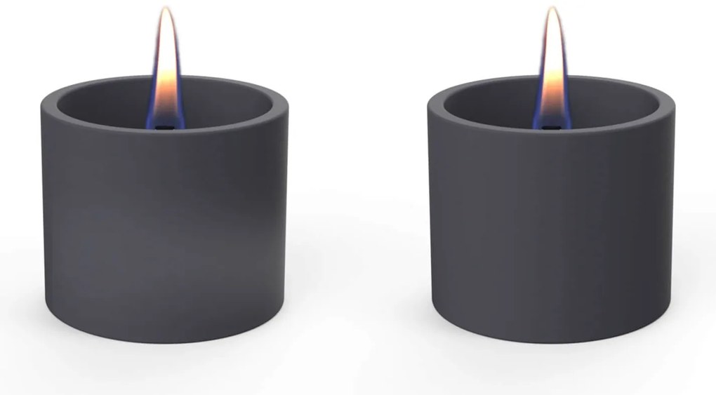 Επιτραπέζια Εστία Φωτιάς Breeze 8 Tenderflame με διάρκεια καύσης 4 - 5 ώρες, χωρητικότητα δεξαμενής 150ml και διαστάσεις 9x7.5cm - Black - 2 τεμάχια