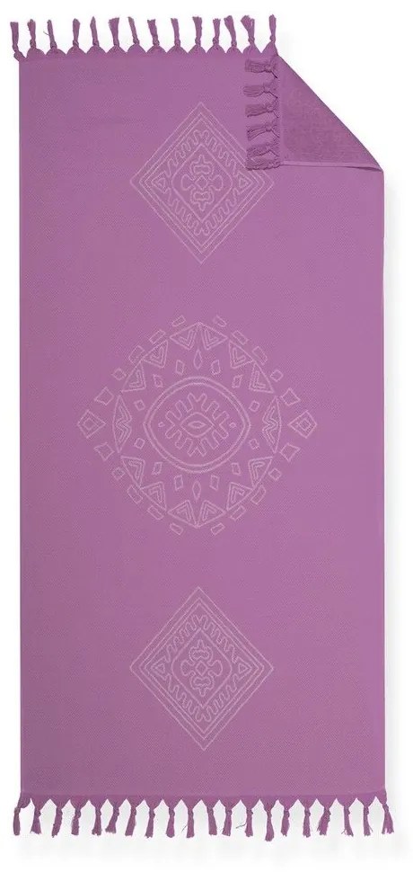 Πετσέτα Θαλάσσης - Παρεό Aurora Purple Nef-Nef Θαλάσσης Cotton-Polyester